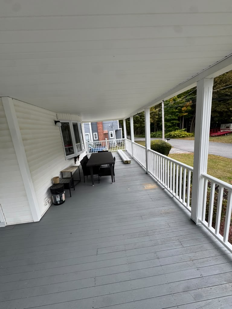Front porch floor and railings